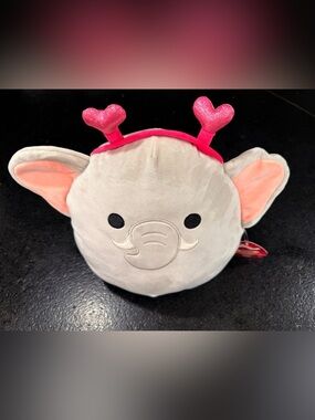 Squishmallow MILA Gray Elephant with Heart Headband Special Valentine’s NWT